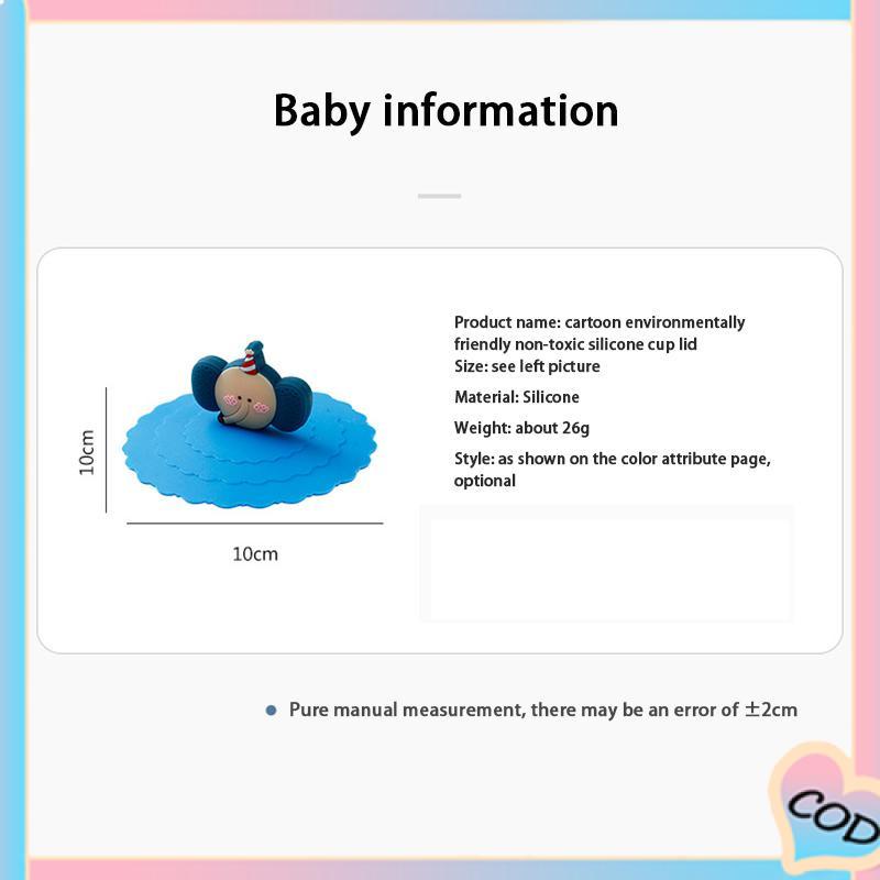 COD❤️Tutup Cangkir Silikon Kreatif Penutup Mangkuk Tertutup Anti Bocor Tahan Debu-A.one