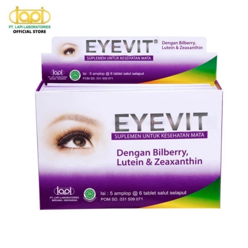 EYEVIT Suplemen kesehatan mata/ Vitamin mata kemasan strip &amp; box