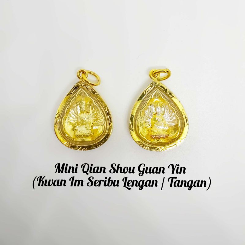 Ukuran Kecil Liontin Dewi Kwan Im Seribu Tangan dan Bermata Seribu