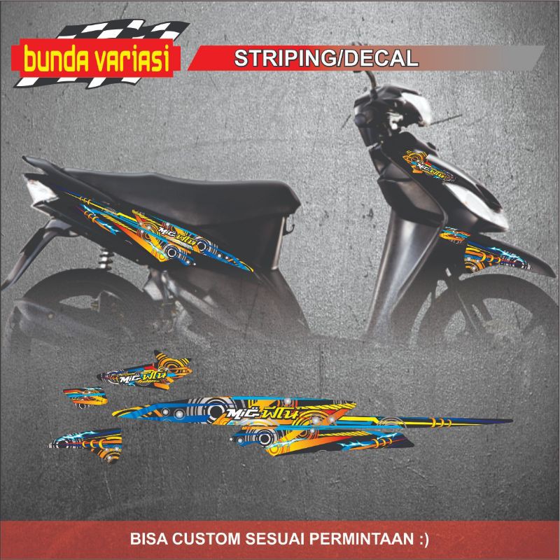 striping variasi mio sporty 2004 2005 2006 2007 2008 2009 2010 2011