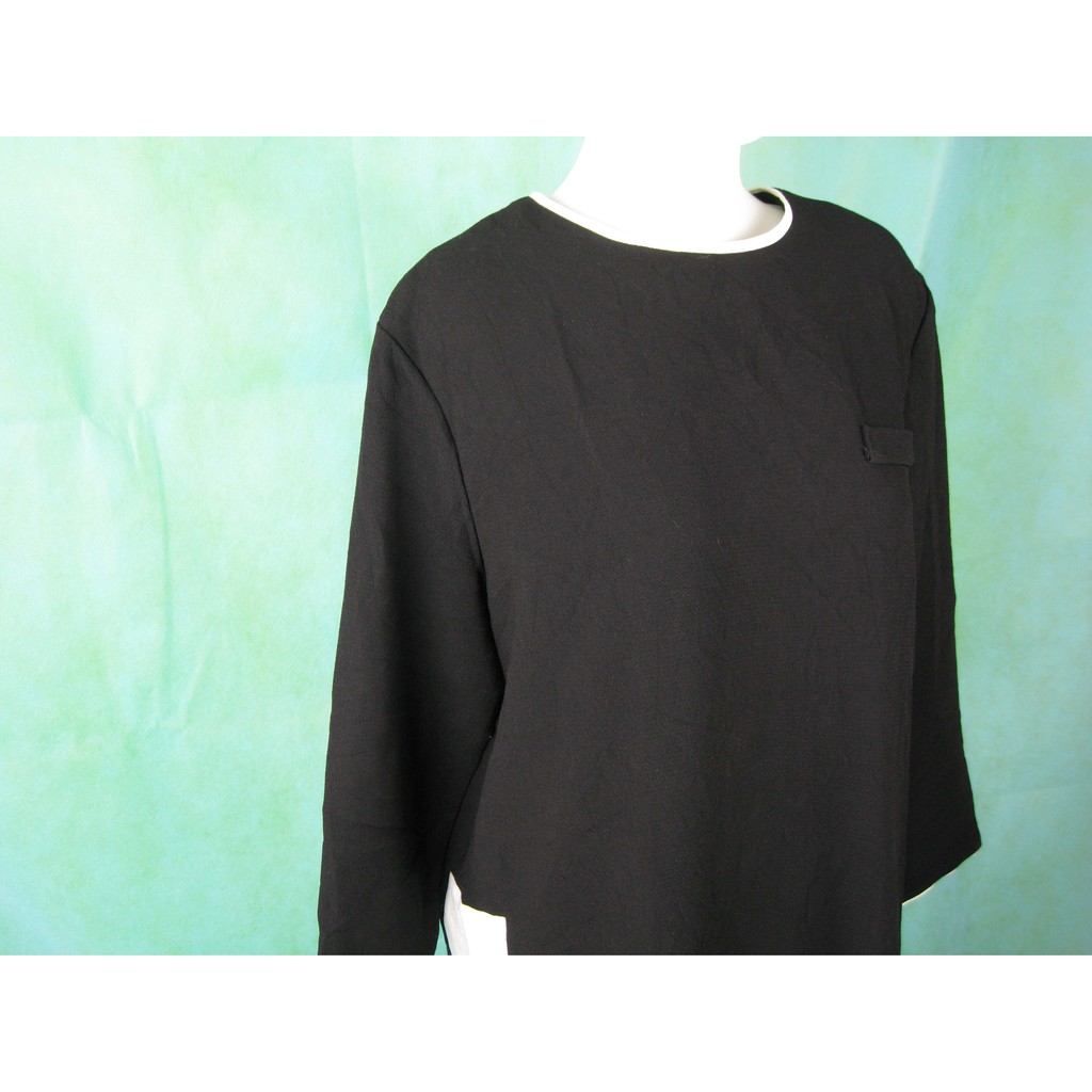 DKT-43A (XL) dress terusan wanita import big size simple black