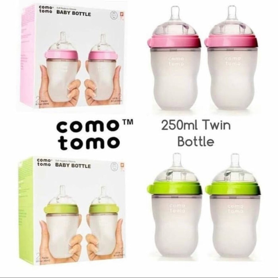 Como tomo Twin Pack Botol Susu Bayi 250ml (Kemasan 2 Botol)