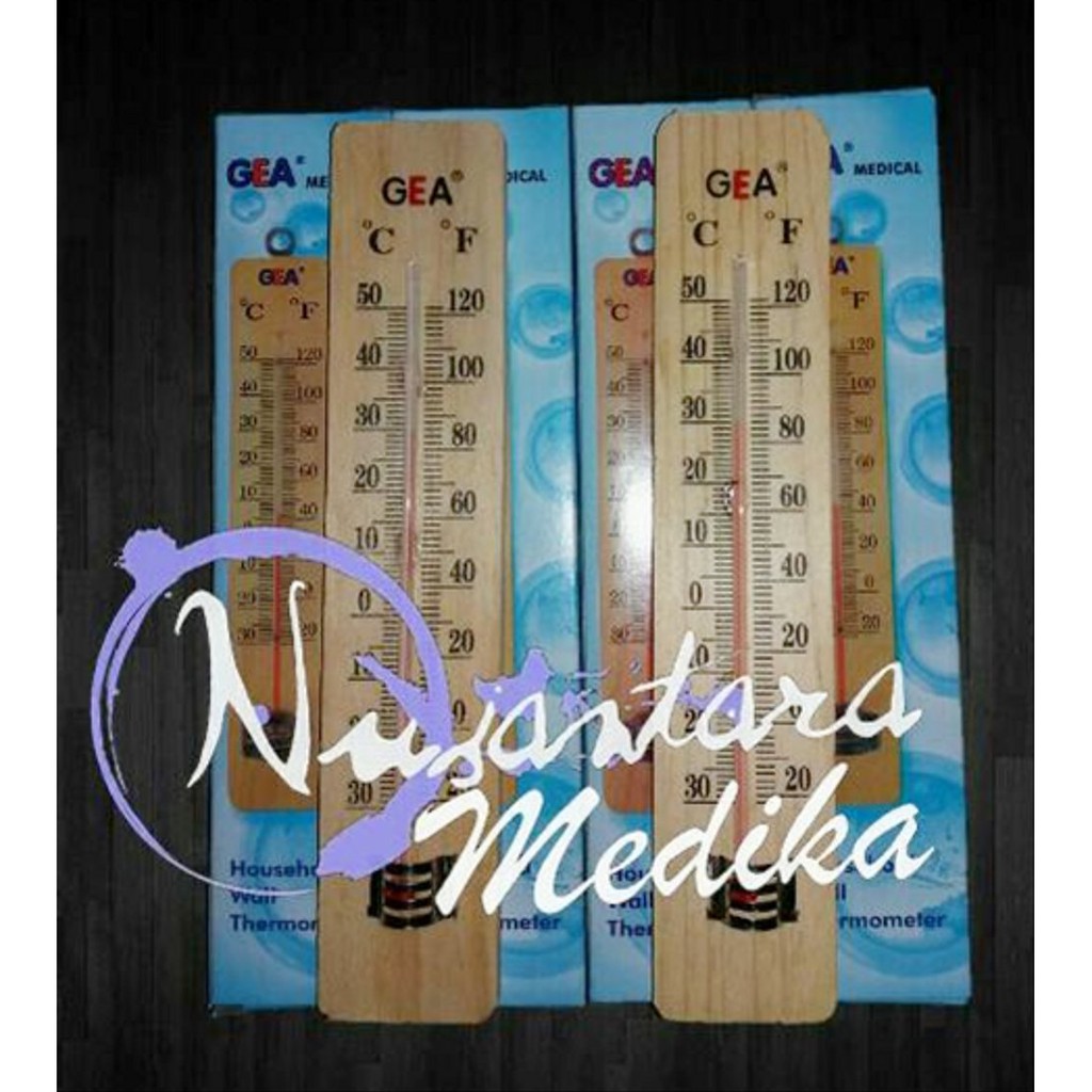 Thermometer Ruangan Kayu Gea