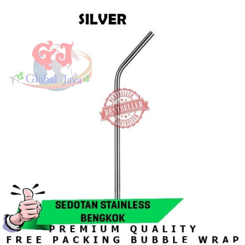 sedotan stainless lurus dan bengkok sedotan good quality sedotan serbaguna