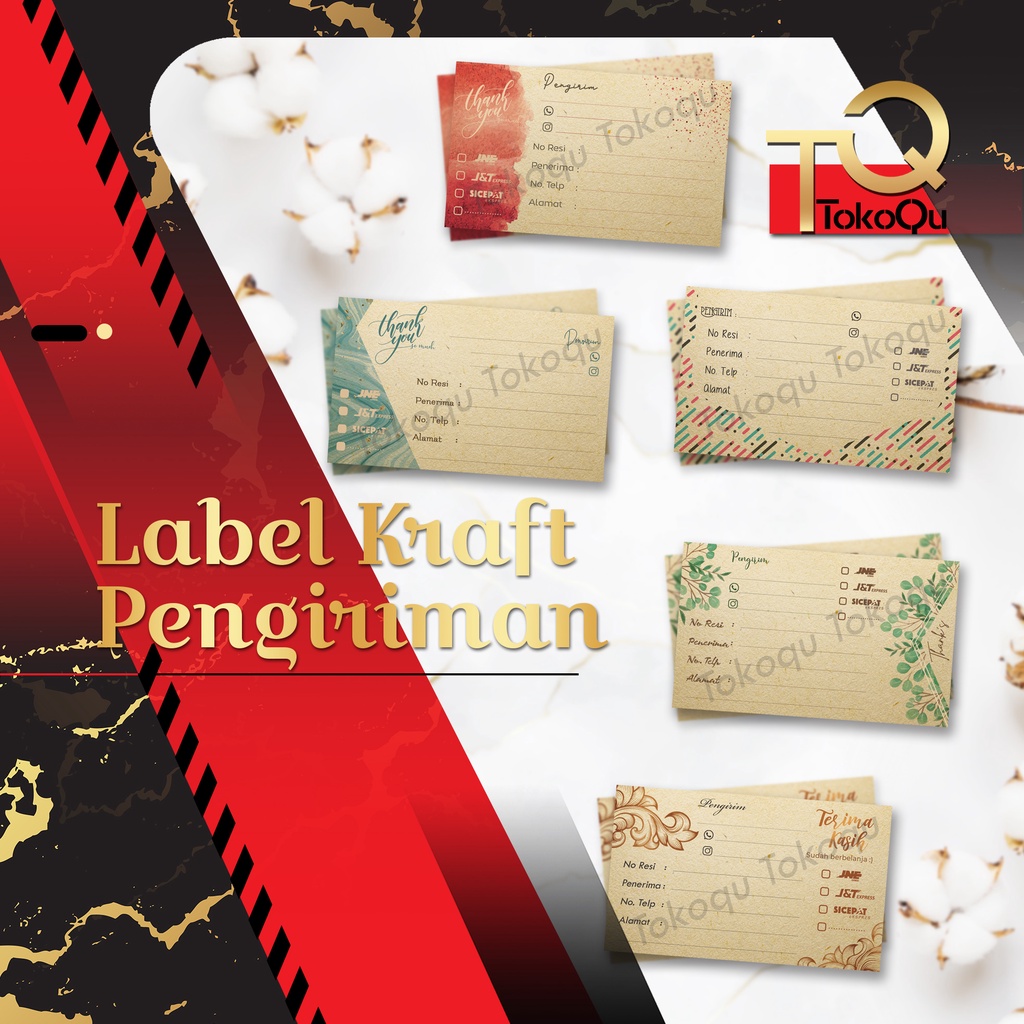 

[50pcs]Stiker Label Pengiriman Kraft/ Label Pengiriman Kraft