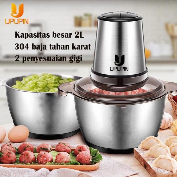 UPUPIN 2L chopper daging Mesin Penggiling Daging/Sayur Chopper Meat