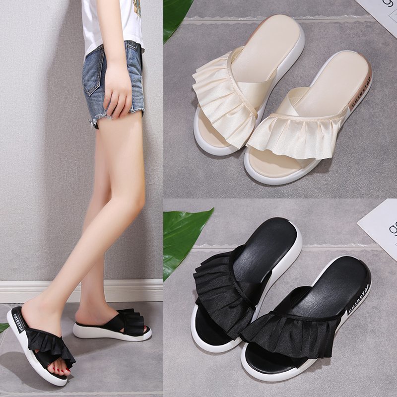 cind 5075,  sandal flat wanita import fashion sandal wanita cantik dan terpopular