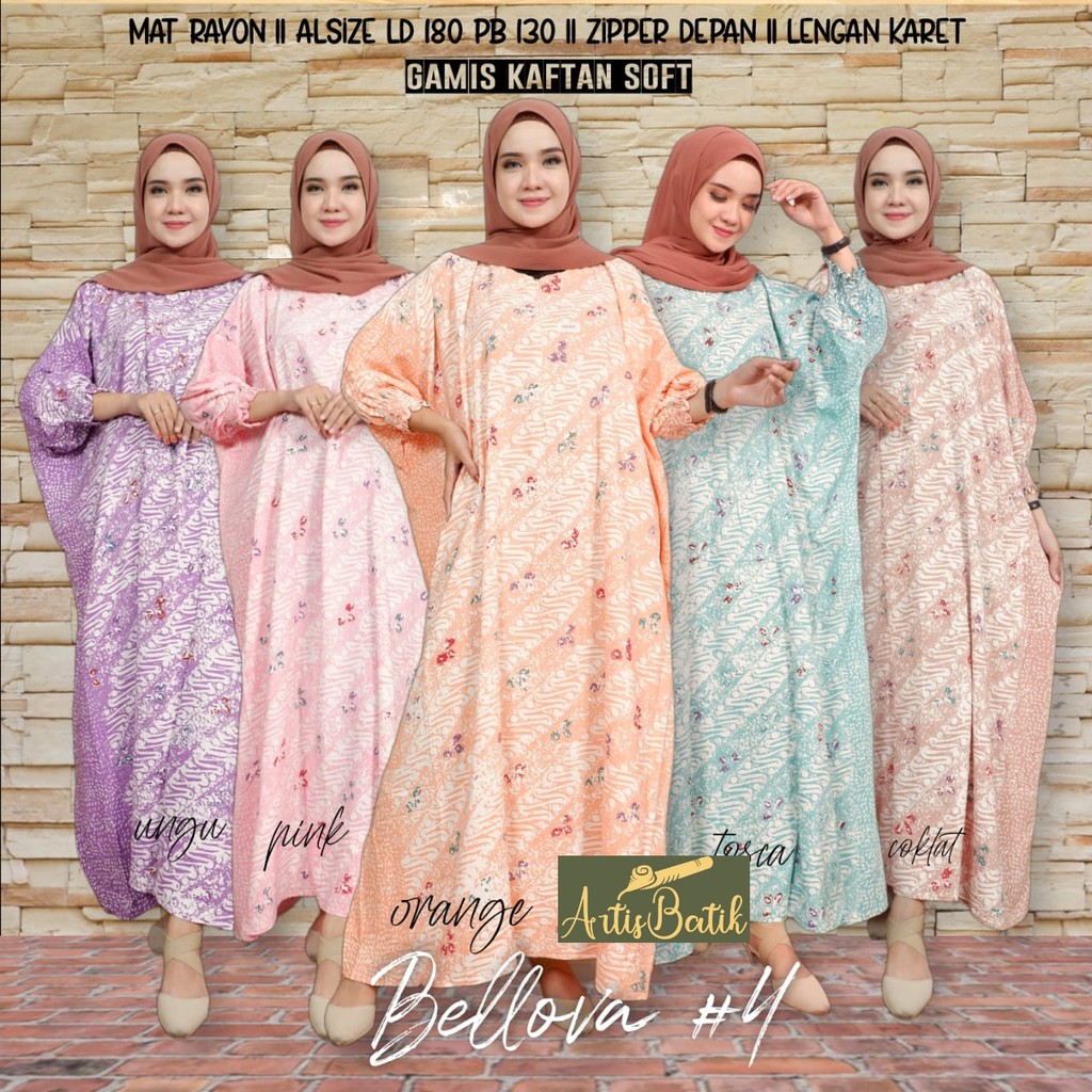 READY GAMIS WANITA LONGDRESS WARNA SOFT BELLOVA #4 WANITA BUSUI FRIENDLY SUPER JUMBO XXXXXL LD 160