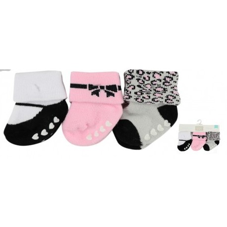 Baby Terry Socks with Non-Skid 3pk Kaos Kaki Model Sepatu Anak Bayi Balita Toddler Shoes Lucu Cute