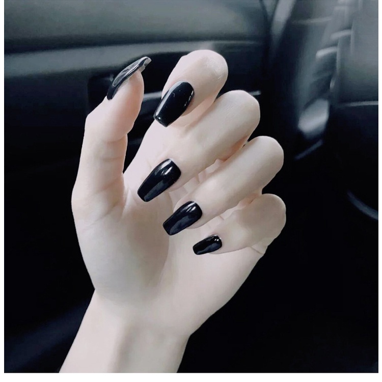24 Pcs Kuku Palsu Gaya Perancis Untuk Nail Art