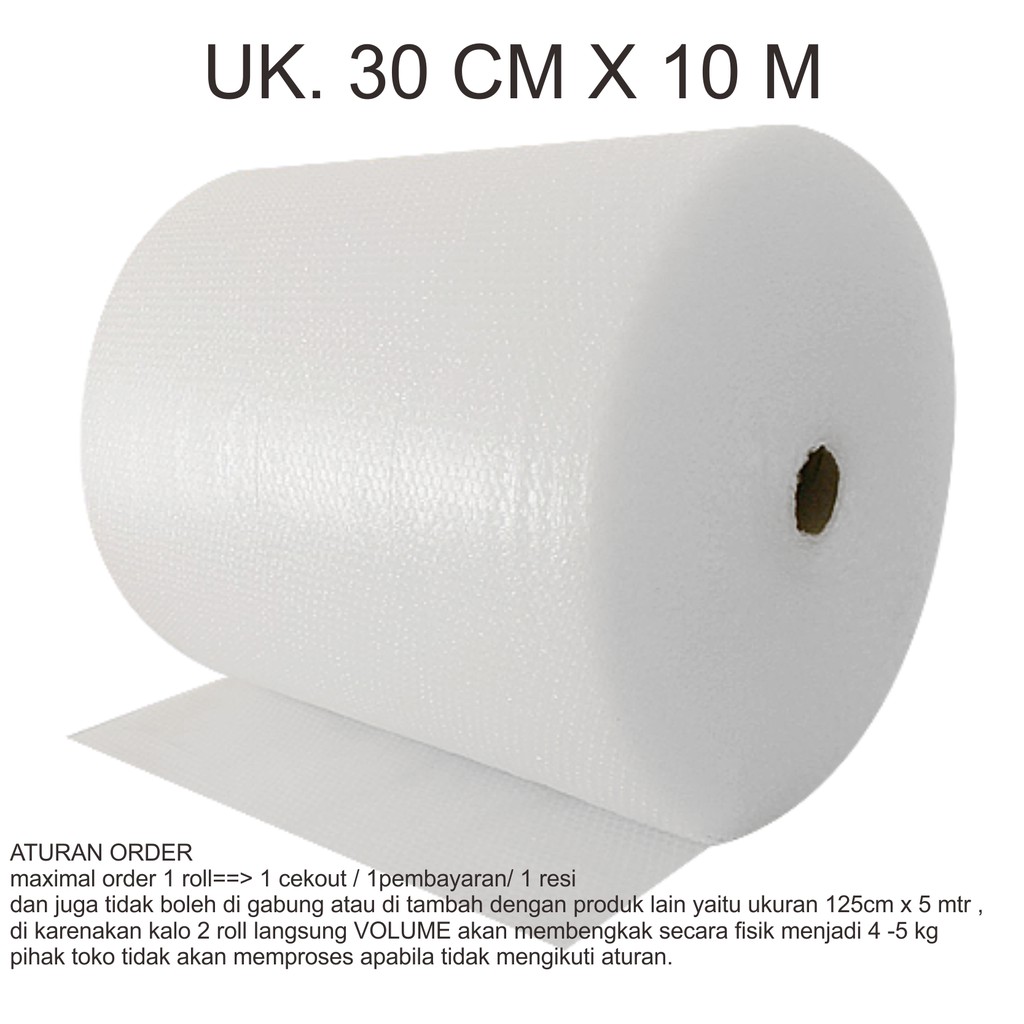 Bubble wrap 30cm x 10mtr (1KG)