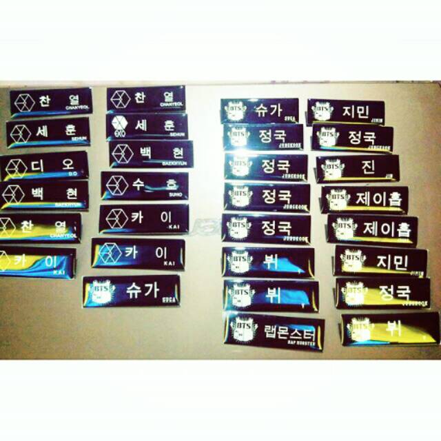 

Name tag Kpop