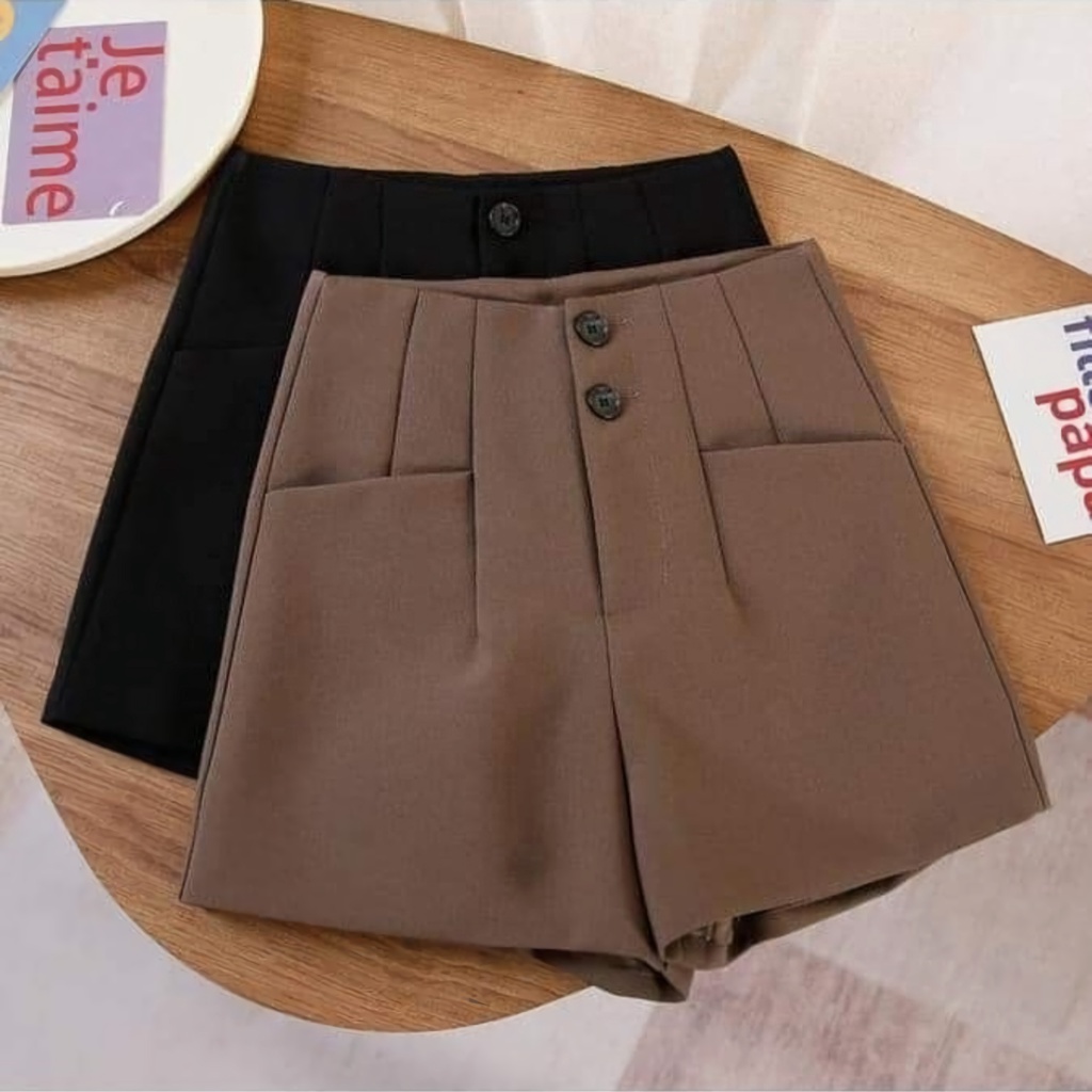 Hotpants Celana Pendek Korean Style Terbaru / Short Pants Celana Pendek Korea High Waish Wanita Jumbo Berkualitas