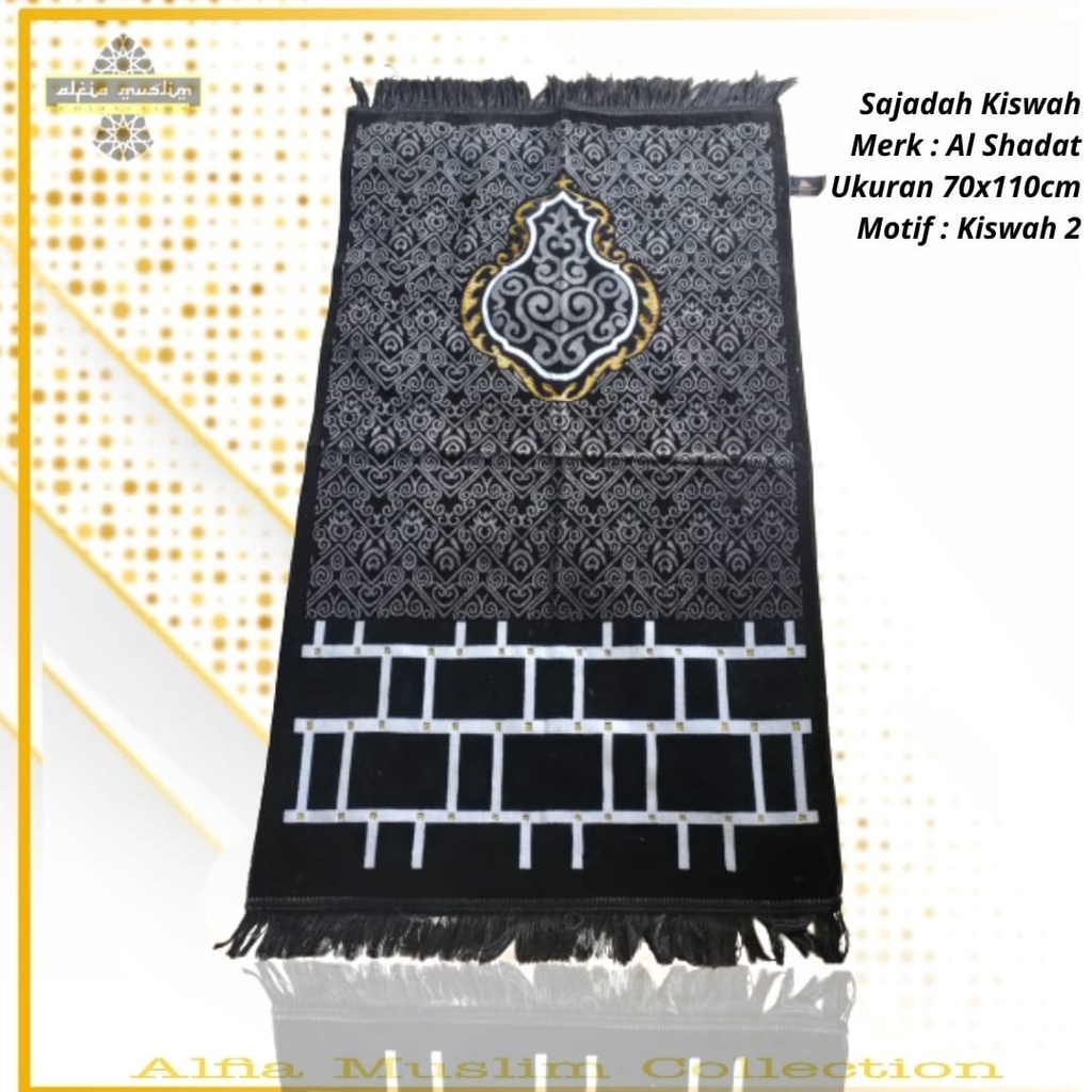 Sajadah Kiswah Ukuran 70 x 110 Made in Turkiye / Sejadah Kiswah / Sajadah al shadat