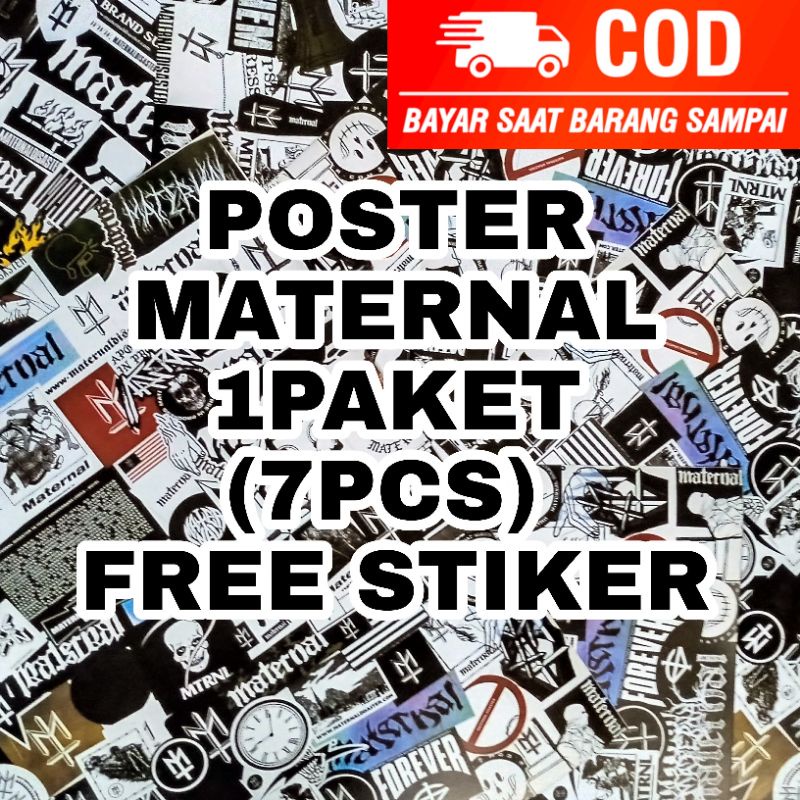 (COD)PAKET POSTER MATERNAL DISASTER UKURAN BESAR