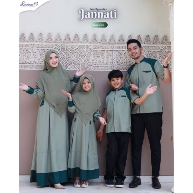 SUDAH PESANAN‼️Sarimbit Jannati Family Series by Luvena