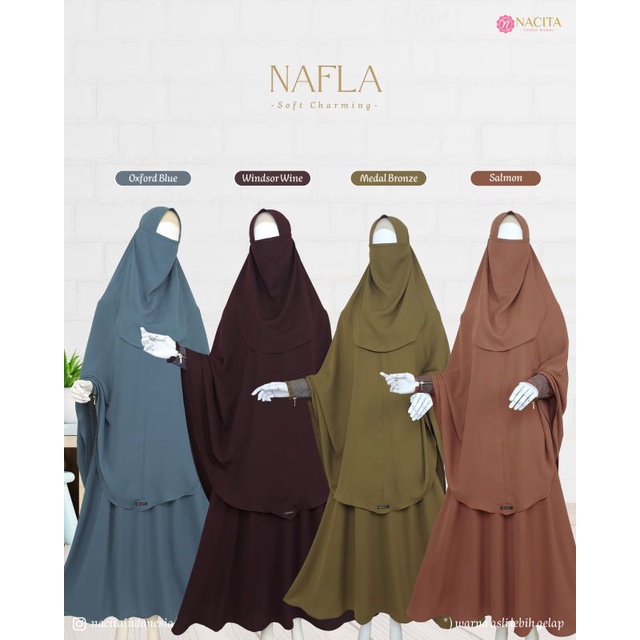 Gamis Syari Set Dewasa' Nafla by Nacita