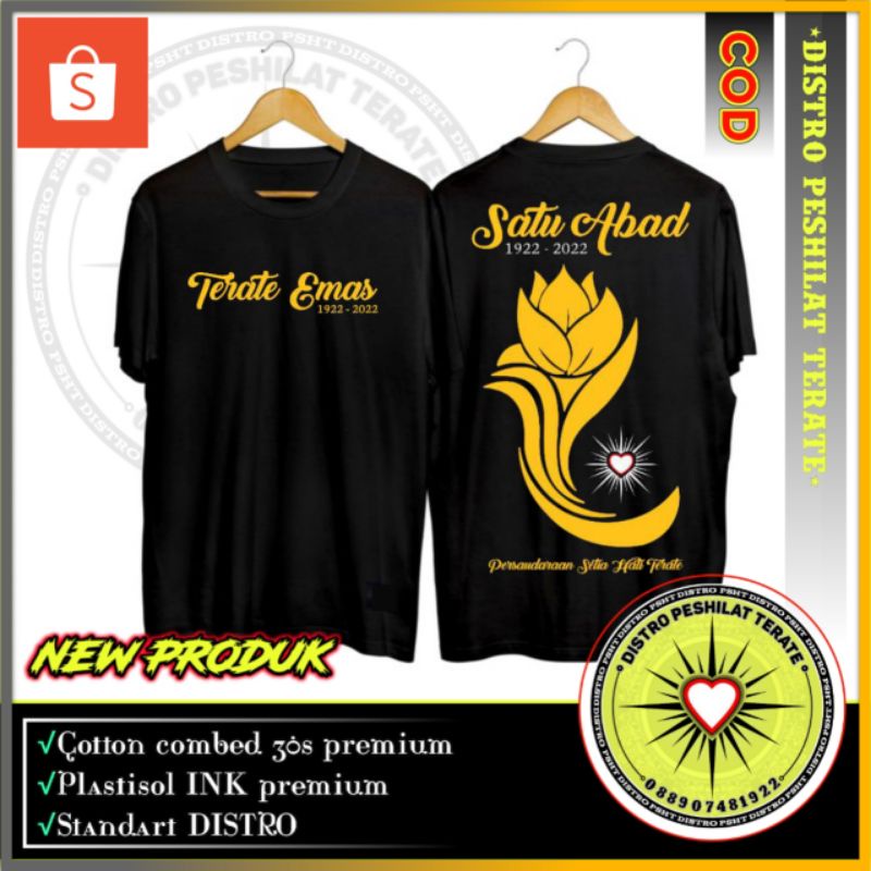 KAOS PSHT DISTRO TERATE EMAS BISA COD (SH-3)