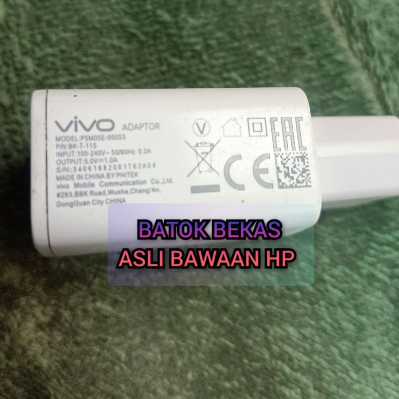 BATOK CHARGER VIVO Y91 | Y91c | Y71 | Y55 | Y53 ASLI BAWAAN HP