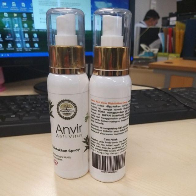 Anvir Anti Virus / Anti Bakteri / Disinfektan Spray Theluna.co 100ml