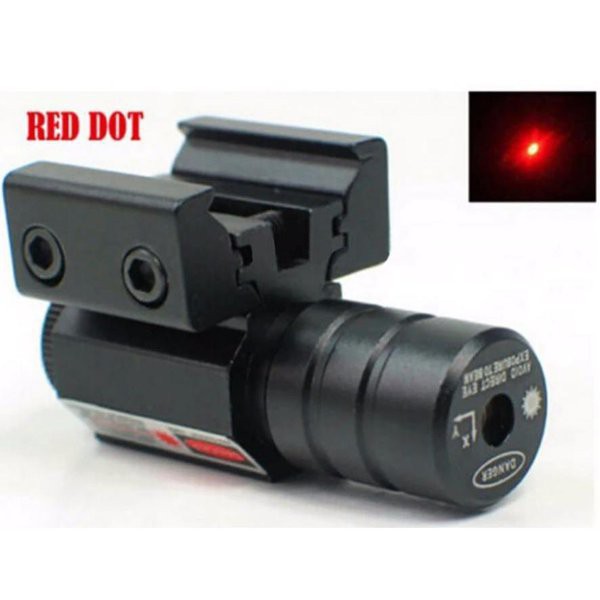 TaffLED Tactical Red Dot Laser Gun Picatinny Mount Airsoft Rifle HJ11 Black Grab Medan