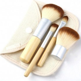 VC Kabuki Bamboo Kuas Set Makeup Pouch 11 Pcs (COD)