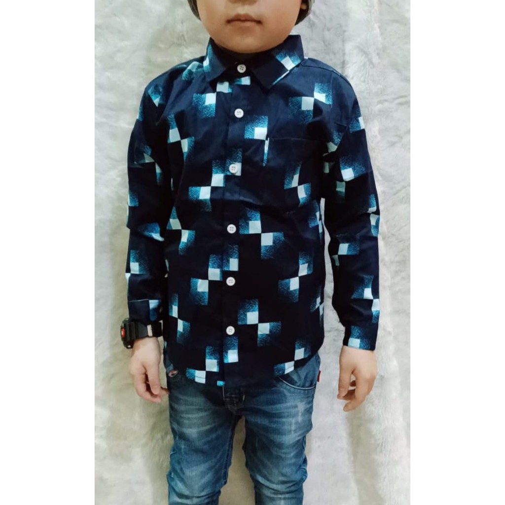 TC.87 KEMEJA MOTIF DEWASA SAMPAI ANAK2 USIA 4-10TH/KEMEJA CASUAL MOTIF/KEMEJA VENOM/ARKA