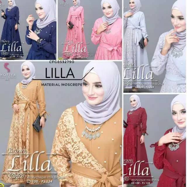 (BISA COD) GAMIS LILLA BROKAT. FIT TO XL-XXL LD 100-120 PJ 137-145.