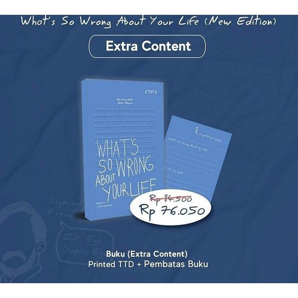 

[[COD]] Buku What's so wrong about your life - Self healing life/Ardhi Mohamad GRATIS ONGKIR Kode 730