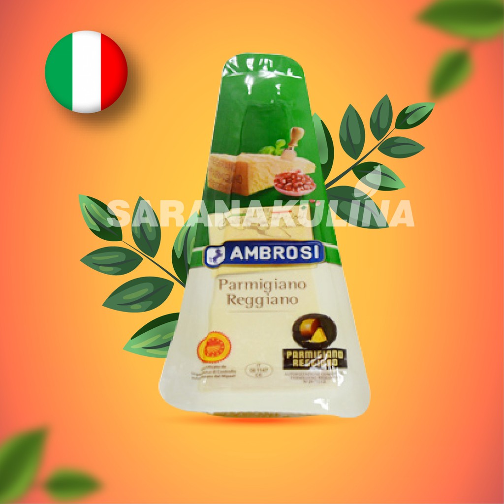 

Keju Parmesan Parmigiano Reggiano 20-22 bln(Ambrosi) 200gr