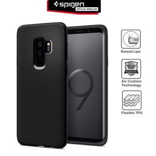 Case Samsung Galaxy S9 Plus Spigen Liquid Air Matte Black Softcase Casing