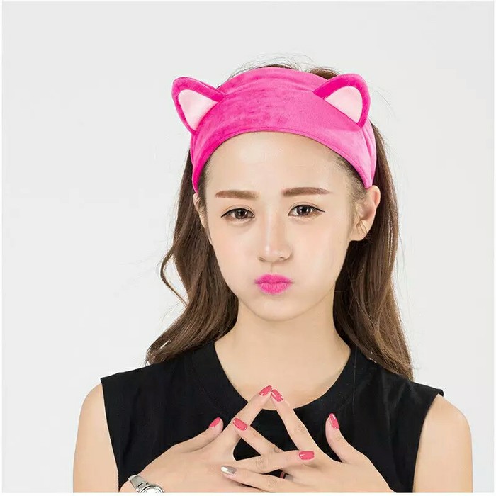 Bando Bandana Kucing Kelinci Makeup