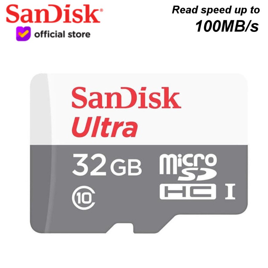 SanDisk Ultra MicroSD 32GB 100MB/s - No Adapter