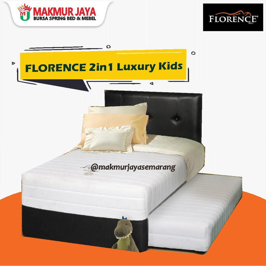 KASUR FLORENCE 2IN1 LUXURY KIDS | SET SPRINGBED