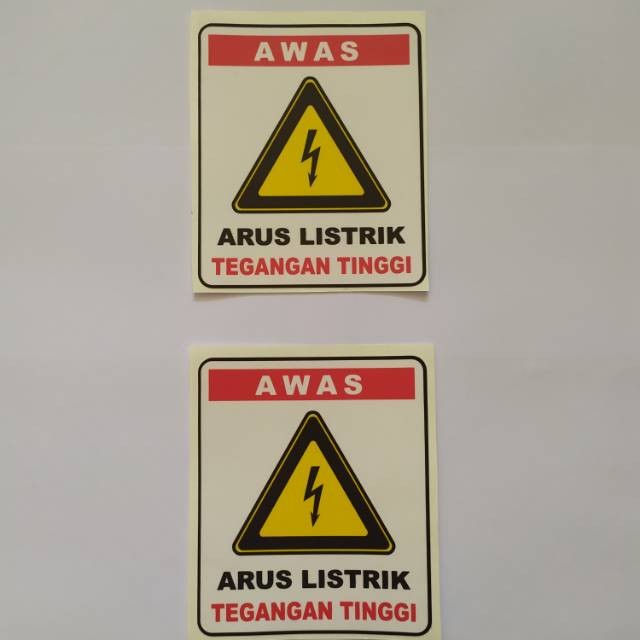 

Stiker AWAS ARUS LISTRIK TEGANGAN TINGGI