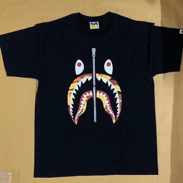 BAPE YELLOW CAMO SHARK