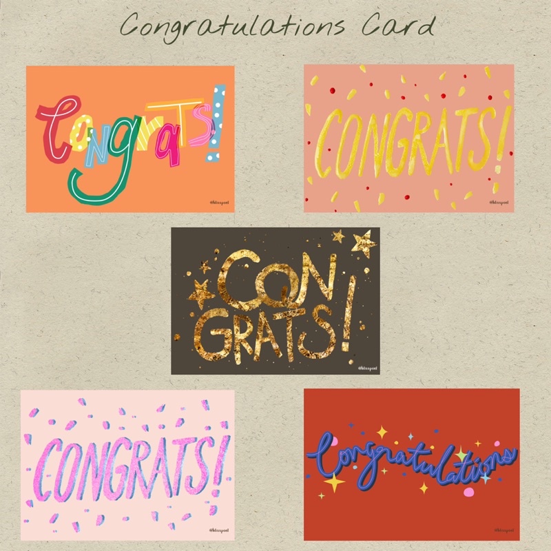 

Congratulations Card (Kartu Ucapan)