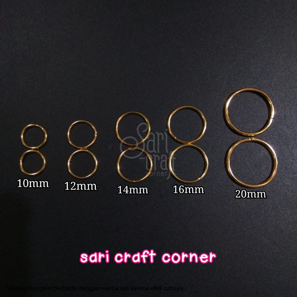 Per 250gr - Jump Ring O Gold Tipis - Ring O Sambungan Gelang