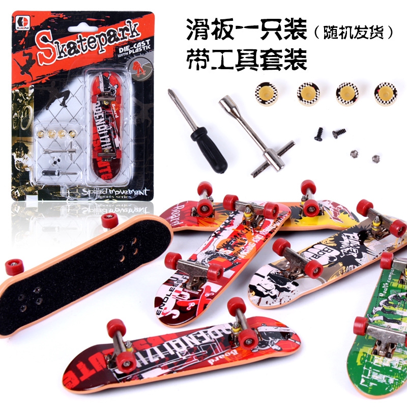 Mainan skateboard Jari Mini Profesional Bahan Alloy