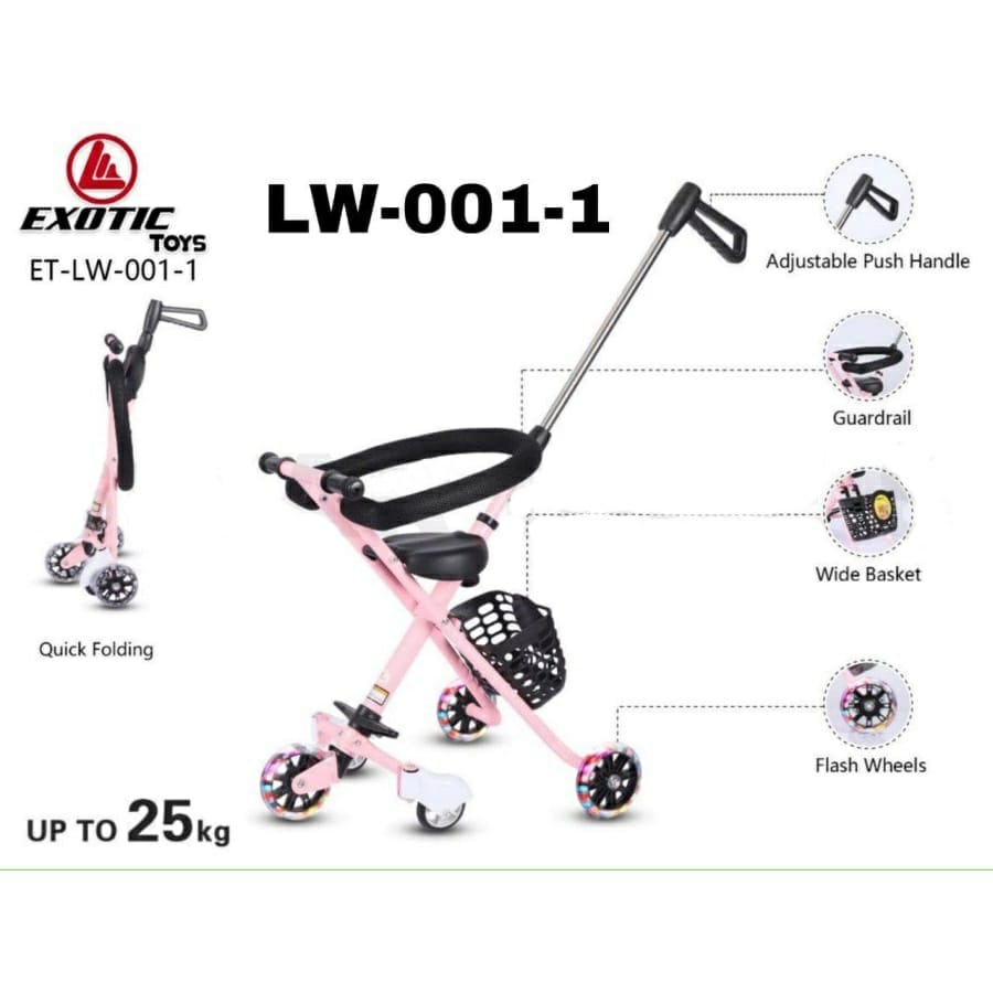 Exotic SB-LW001 Roda 5 Trike Kursi Dorong Anak