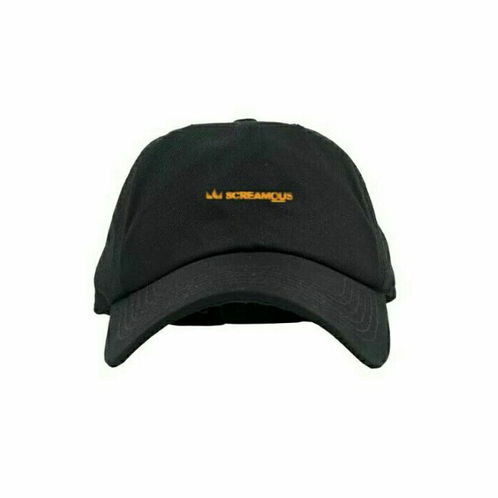 Screamous Topi Caps Bisbol Hitam 01