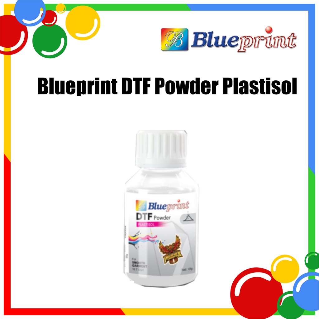 

Bubuk Sablon DTF Printing / DTF Powder BLUEPRINT 65 Gram