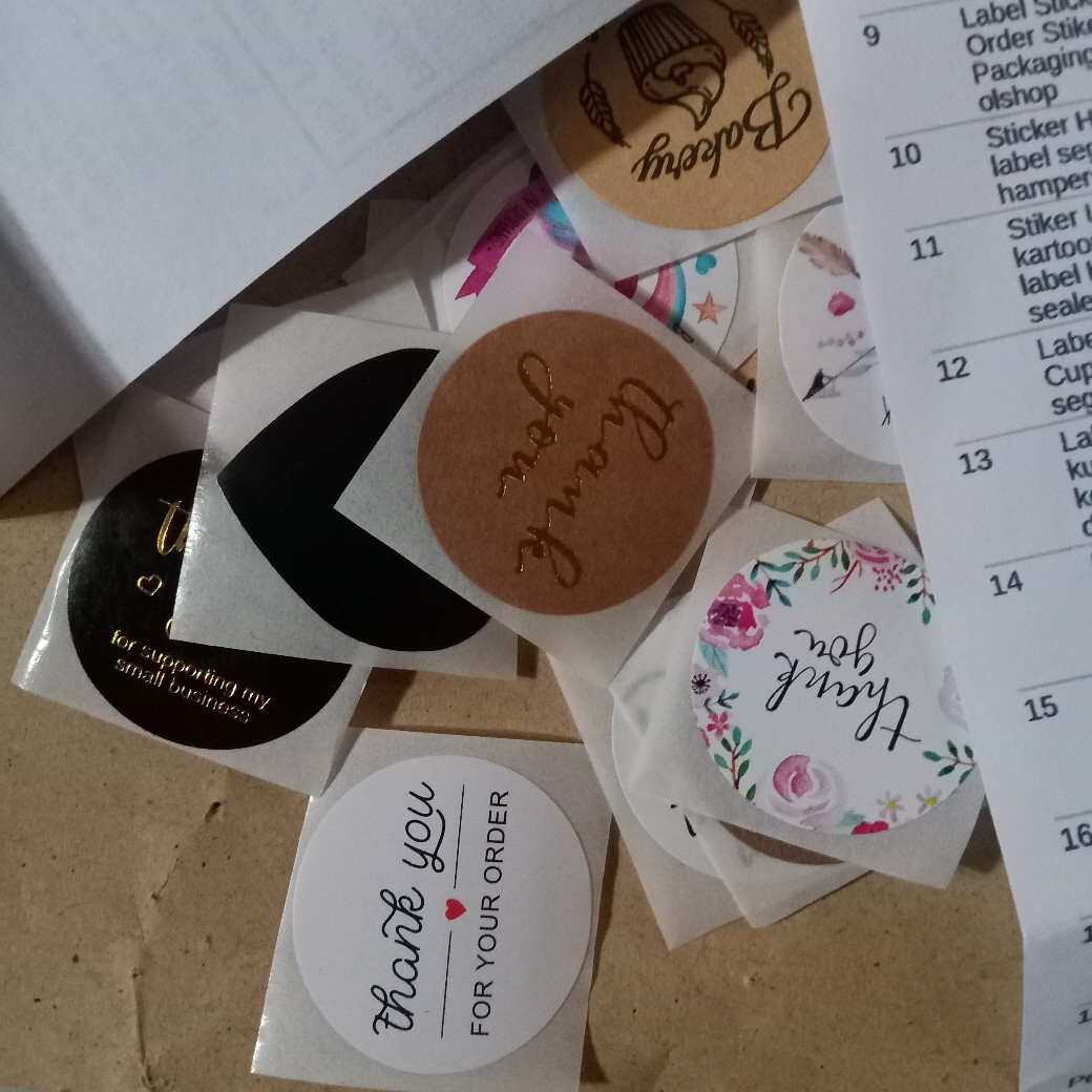 Label Sticker Bakery Hand Made Cupcakes Baking Tools Decoration Segel Kemasan Roti Kue Pastry Seal