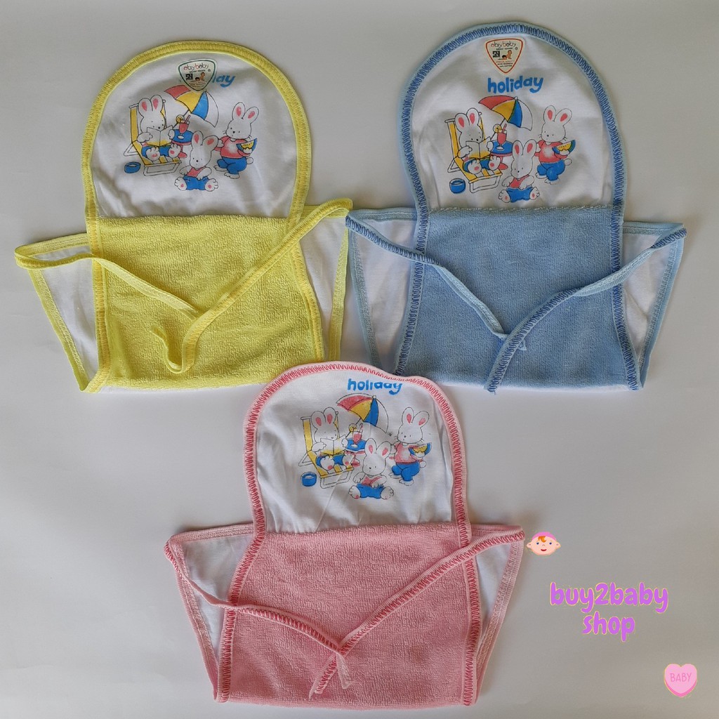 Popok Handuk bayi abiy baby warna karakter isi 12 PCS