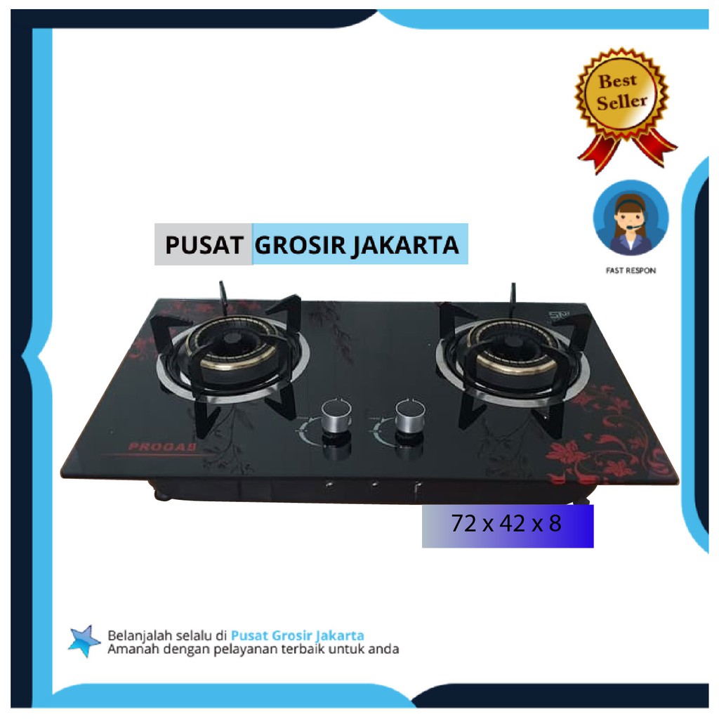 Pusat Grosir Jakarta Kompor Gas Kaca Tempered 2 Tungku Pusat Grosir Jakarta Kompor Gas Kaca Tempered 2 Tungku