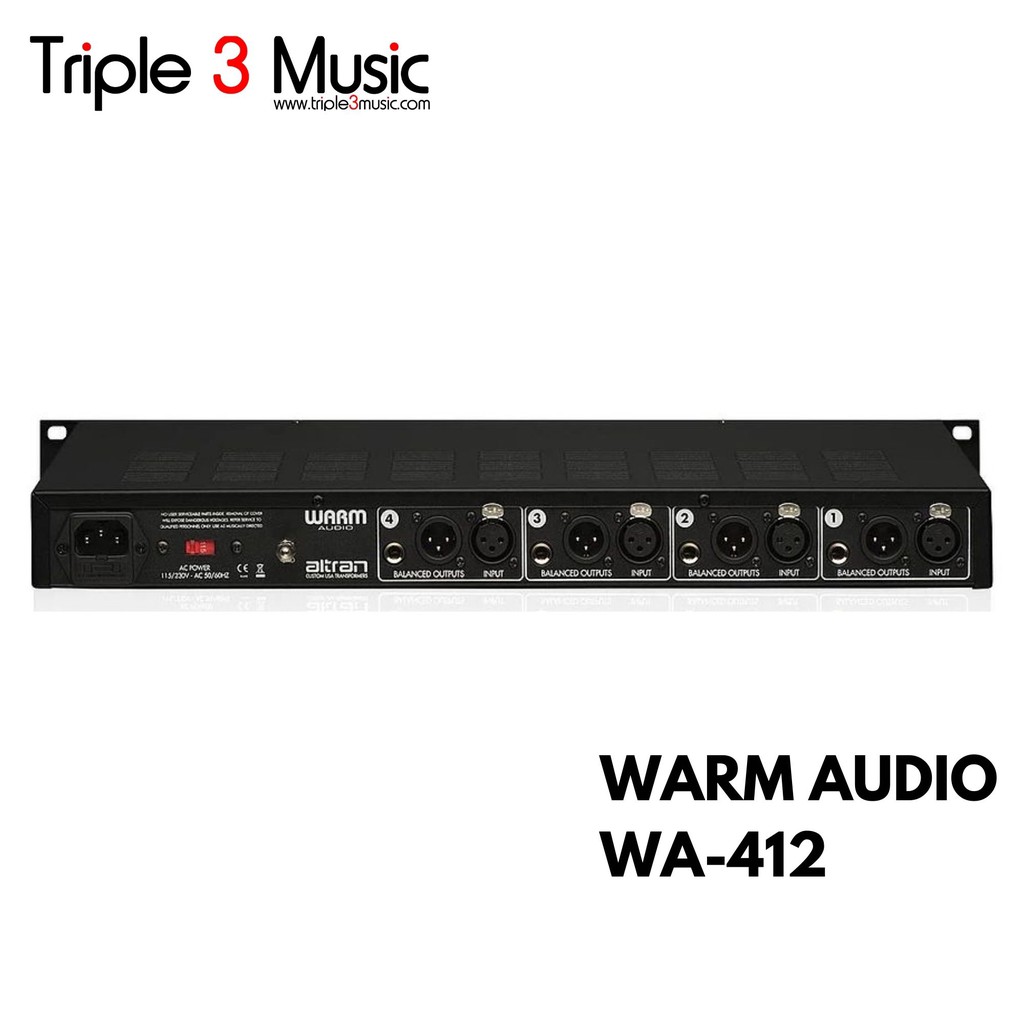 Warm Audio WA-412 WA412 Preamp 4 Channel Triple 3 Music