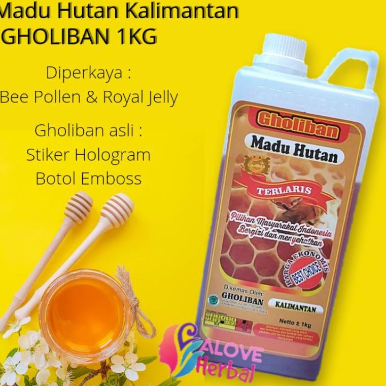 

[DISCOUNT TJM88] MADU HUTAN KALIMANTAN 1Kg / 1 KG GHOLIBAN ( BOTOL EMBOSS) Murah