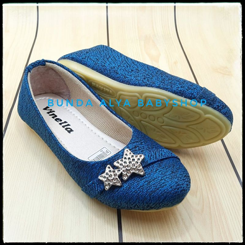 Sepatu Anak Perempuan Usia 1 2 6 Tahun BIRU Size 22 - 35 - Sepatu Pesta Anak Perempuan Casual