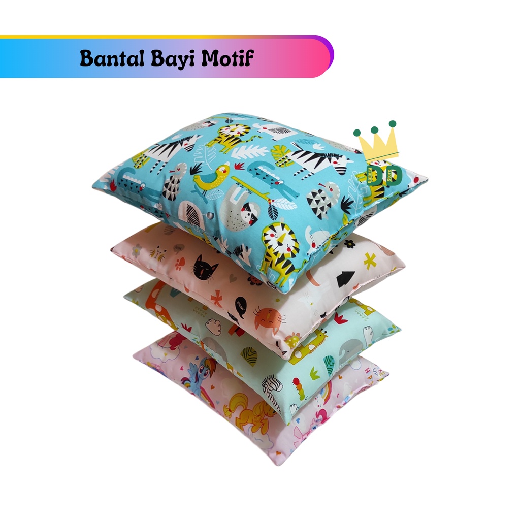 (BANTAL BAYI) Bantal Baby - Bantal Bayi Karakter - Bantal Baby Newborn - Baby Pillow - Bantal Bayi J