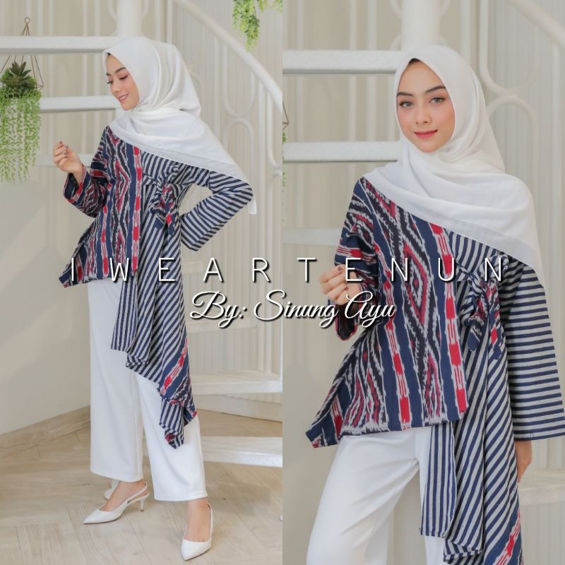 KIMONO TENUN LURIK NAVY [AZALIA SERIES]